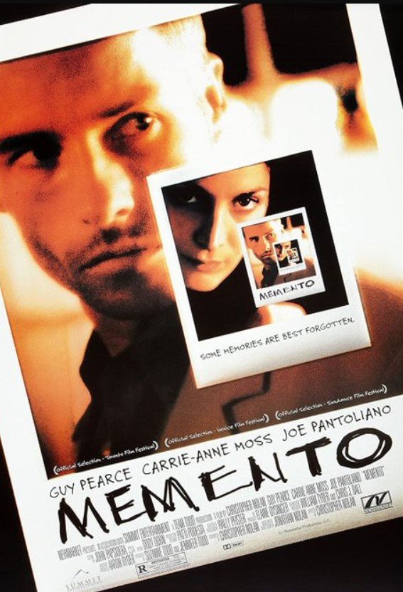 memento movie poster by indiamoviedekho